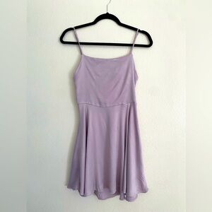 Kimchi Blue - Flowy Lilac Open Back Mini Dress